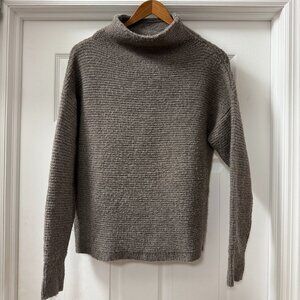 Madewell Southfield Mockneck sweater Taupe Grey Brown size XS